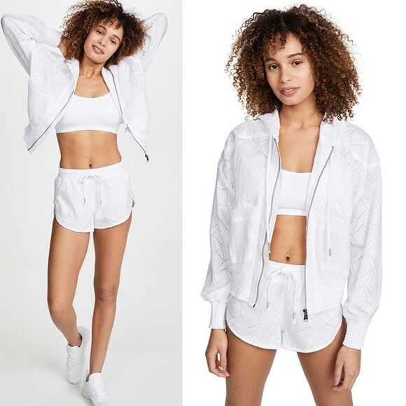 NWT Free‎ People White Salt Spray Jacket Retro Zip Size XS New With Tag Coat New - Picture 5 of 16